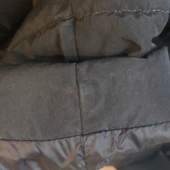 Weekend MaxMara Galosce Navy Faux-Fur-Trim Quilted Down Jacket - Picture 8 of 11